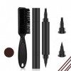 Kit de Stylo De Remplissage De Barbe,Stylo de Remplissage de Barbe avec Brosse,Ensemble de Brosses à Barbe,Ensemble de Rempli