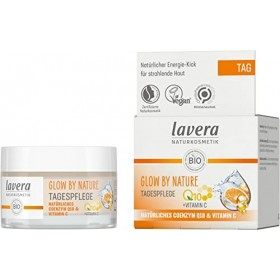 lavera GLOW BY NATURE Soin de jour – Cosmétiques naturels – végétalien – Q10 & vitamine C – Hydratant – Crème de jour – Revit...