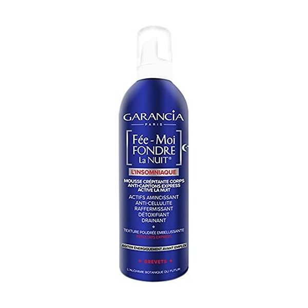 Garancia Fée-Moi Fondre Nuit Mousse Crépitante Corps Anti-Capitons Express Active Nuit, 400 ml Crème Jour et Nuit