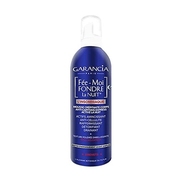 Garancia Fée-Moi Fondre Nuit Mousse Crépitante Corps Anti-Capitons Express Active Nuit, 400 ml