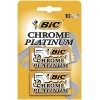 BIC Chrome Platinum - 100 Lames à Double Tranchant pour Rasoir de Sûreté - Rasage Doux & Précis - 20 Boites de 5