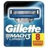 Gillette Mach3 Turbo Lot de 8 lames de rasoir pour homme