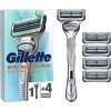 Gillette SkinGuard Sensitive Rasoir Pour Homme Avec Cartouche Touche D’Aloe Vera - 5 lames, Cliniquement Prouvé Pour Les Peau