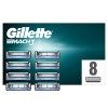 Gillette Mach3 Recharges de Lames de Rasoir pour Homme 8 Unités, conçues en acier pour une coupe précise et jusqu’à 15 rasage