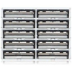Taconic Shave 100 cartouches de lames de rasoir jumelles lubrifiés Strip - Compatible avec tous les Gillette Trac 2, Atra, G2