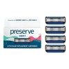 Preserve Recharge pour Rasoir 5 Lames Set de 4 Recharges, 1 Unité