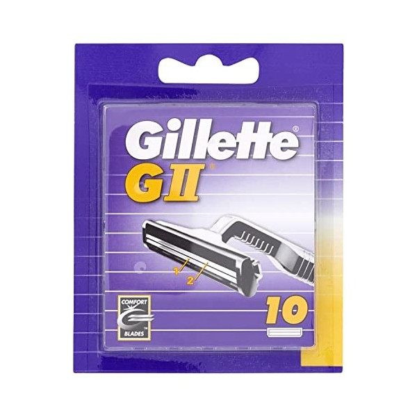 Gillette GII un paquet de 10 Lames