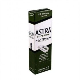 Lot de 5 lames de rasoir de sécurité Astra Premium Platinum double tranchant