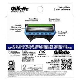 Gillette Fusion Proglide manuel pour homme Lame de Rasoir Recharges, 6&nbsp;fils, lames de rasoirs pour homme/