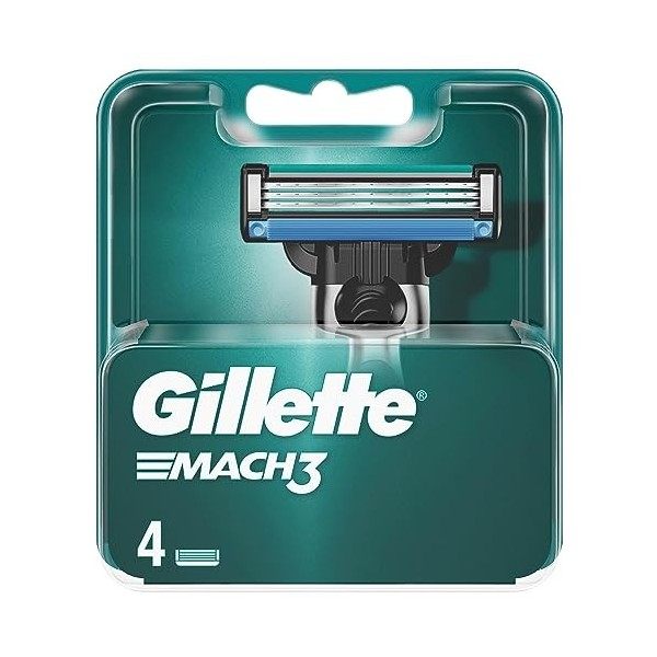 Gillette Mach-3 Laser – Pack de 4 têtes