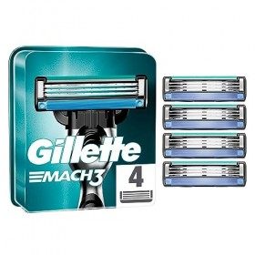 Gillette Mach-3&nbsp;Laser&nbsp;–&nbsp;Pack de 4 têtes