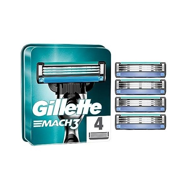 Gillette Mach-3 Laser – Pack de 4 têtes