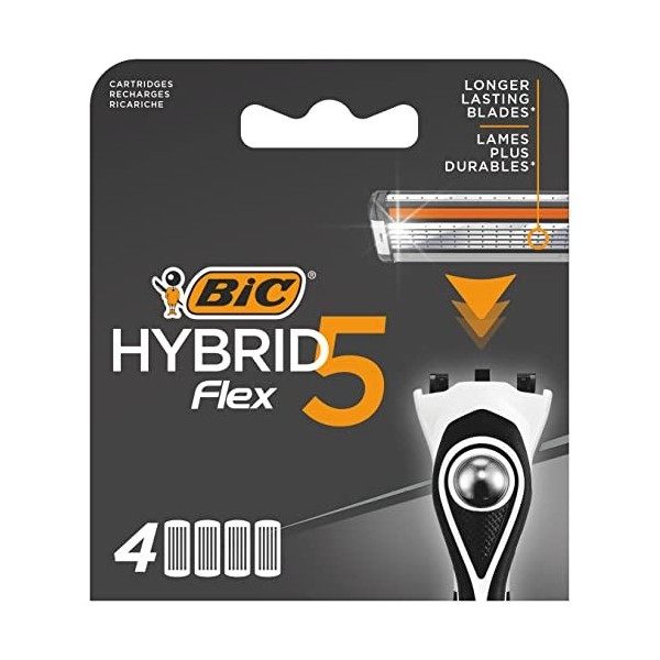 Bic Hybrid 5 Flex Refill , 4 Unité Lot De 1 