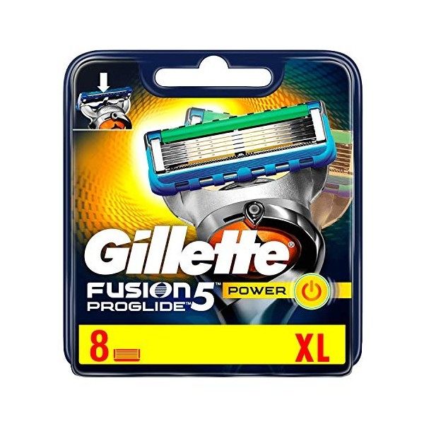 Ancienne version Gillette Fusion ProGlide - Power - Lames de Rasoir - Pack de 8