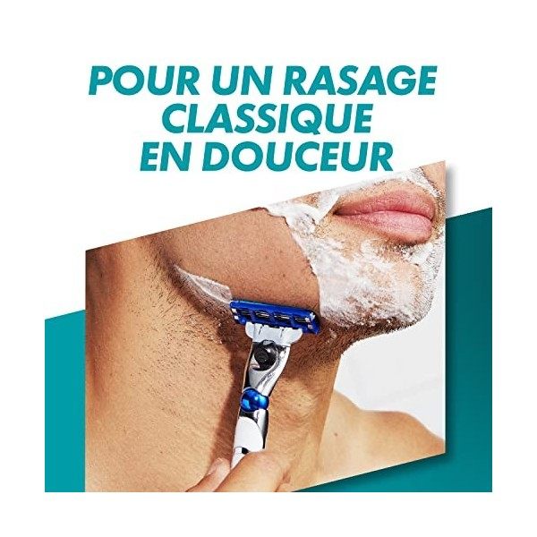 Gillette Mach3 Turbo Recharges De Lames De Rasoir Pour Homme, À 3 Lames, 8 Recharges De Lames, Lames Plus Résistantes Que L’A