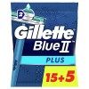 Gillette Blue Ii Plus Rasoirs Jetables Homme, Le paquet de 20 rasoirs