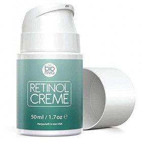 Crème hydratante Rétinol - Système dadministration de rétinol de liposomes à 2,5%, Vitamine C & Acide Hyaluronique botanique ...