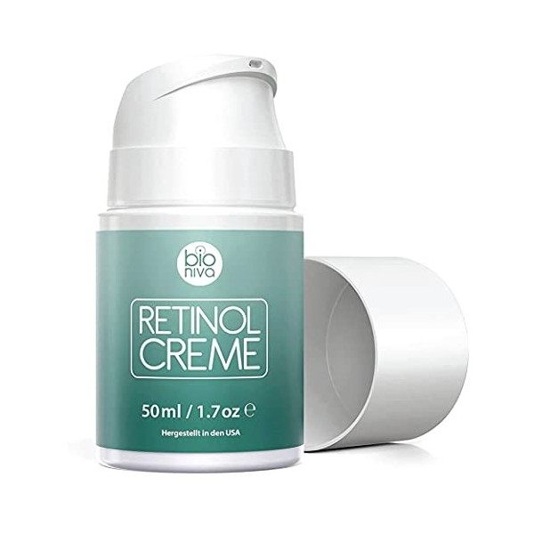 Crème hydratante Rétinol - Système dadministration de rétinol de liposomes à 2,5%, Vitamine C & Acide Hyaluronique botanique ...