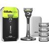 GilletteLabs Avec Barre Exfoliante, Rasoir Pour Homme de Gillette, 1 Manche, - 5 Recharges De Lames, Avec Étui De Voyage, Idé