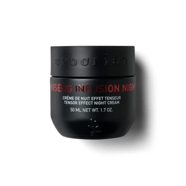 Erborian - Ginseng Infusion Night - Crème de Nuit Effet Tenseur - Crème Anti-âge - Soin du Visage Coréen - 50ml Crème Jour et...