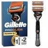 Gillette ProGlide Power Rasoir Pour Homme, 1 Manche De Rasoir - 2 Recharges De Lames, Pour Un Rasage Confortable