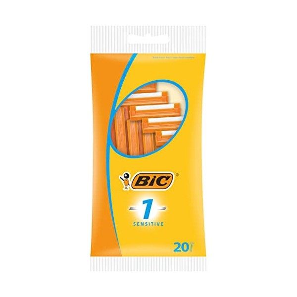 Bic – Rasoir Homme Bic 1 Sensitive, 1er Pack 1 x 20 pièces 