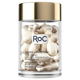 RoC - Retinol Correxion Soin Lissant Sérum Nuit - Anti-Rides et Vieillissement - Anti-Âge - Hydratant Raffermissant - 30 Caps...