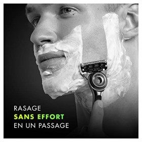Gillette Labs avec élément de nettoyage Rasoir pour homme 1 poignée 5 lames avec dock magnétique premium