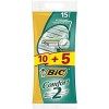 Bic Rasoir pour homme Comfort 2, 1er Pack 1 x 10 + 5 pièces 