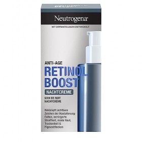 Neutrogena - Retinol Boost - Crème de nuit 50&nbsp;ml , et crème de soin visage - Absorption rapide et anti-âge, avec rétinol - E ...