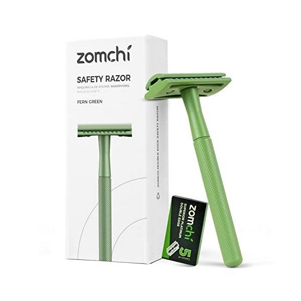 ZOMCHI Rasoir de surete femme - Rasoir femme metal - Rasoir Manuel homme et femme - Rasoir de sécurité reutilisable