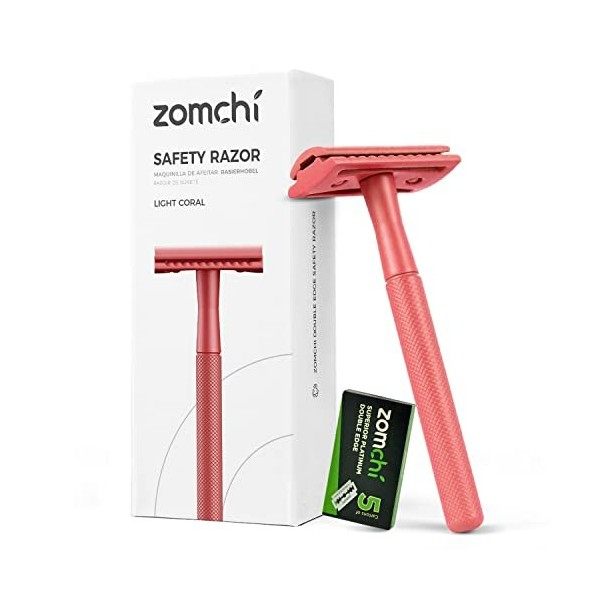 ZOMCHI Rasoir de surete femme - Rasoir femme metal - Rasoir Manuel homme et femme - Rasoir de sécurité reutilisable