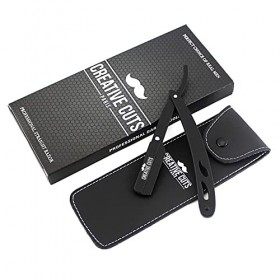 Rasoir coupe choux à Barbe de Creative Cuts - Rasoir de Barbier Homme - Coupe Chou Traditionnel avec 10 Lames Doubles Derby 