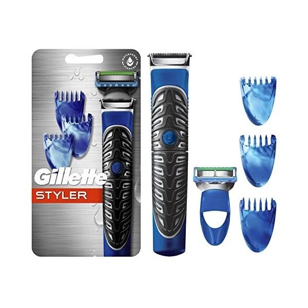 Gillette tous usages Styler : tondeuse à barbe pour homme, rasoir et bordure – Fusion rasoirs pour homme/Styler