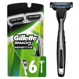 Gillette - Mach3 - Rasoir jetable pour homme - Lot de 6
