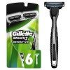 Gillette - Mach3 - Rasoir jetable pour homme - Lot de 6