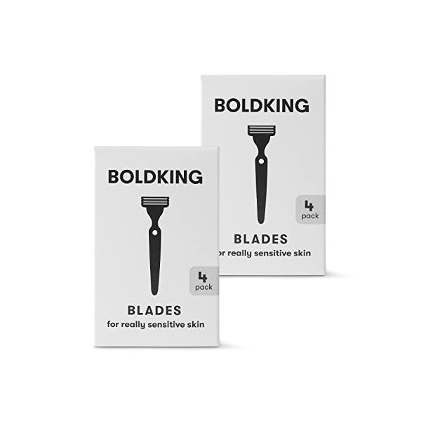 Boldking - The Refill Blades - Lames de Rechange pour Hommes - Peau Ultra-Sensible - Duopack