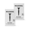 Boldking - The Refill Blades - Lames de Rechange pour Hommes - Peau Ultra-Sensible - Duopack