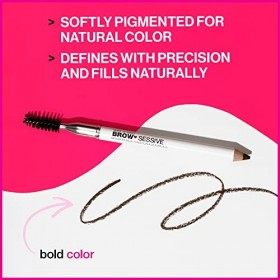 wet n wild Crayon à sourcils Brow-Sessive, Crayon à double extrémité avec brosse pour sourcils fins et épais, Effet look natu