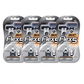 Bic Flex 5 Rasoir jetable pour homme 8 pi ces 4 packs de 2 rasoirs 