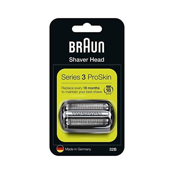 Braun Pièce De Rechange 32B Noire Pour Rasoir - Compatible avec les rasoirs Series 3