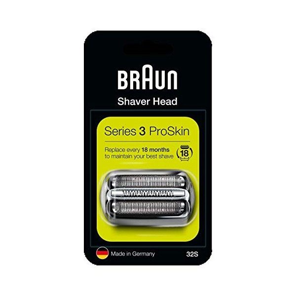 Braun Pièce De Rechange 32B Noire Pour Rasoir - Compatible avec les rasoirs Series 3 Accessoires
