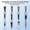 Chargeur Tondeuse HQ8505 Rasoir pour Philips Séries 9000 7000 5000 3000 1000 QP6510 QP6520 HQ8160 HQ9160 HQ9100 HQ6075 HQ6070