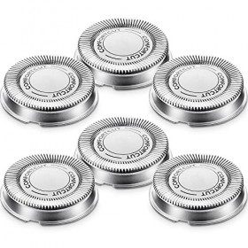 6 Pièces Tête de Rechange SH30 Têtes de Rechange pour Rasoir Compatible avec Rasoir Électrique Philips Séries 1000, 2000, 300