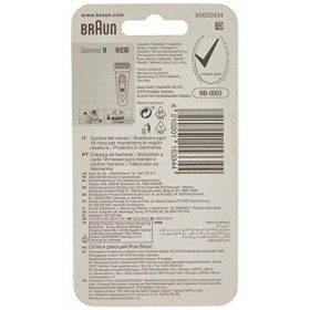 BRAUN Pièce de Rechange pour Rasoir 92B Compatible avec les Rasoirs Series 9 Noir