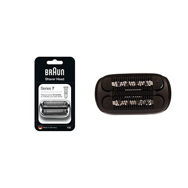 Braun Pièce de Rechange 70S Argentée pour Rasoir Compatible avec Rasoirs Series 7, 1 Pièce,