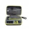 LUYIBA Étui de Voyage Rigide Housse Cas pour Philips OneBlade QP2520/30, QP2630/30, QP2530/30 Hybrid trimmer shaver