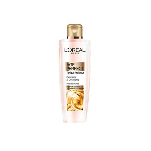 LOréal Paris - Lotion Tonique Fraîcheur - Défroissante, Défatiguante & Fortifiante - Pour une Peau Rafraîchie & Douce - Enri