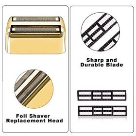 BESTBOMG Pièce De Rechange Têtes de Rasoir Compatible avec Babyliss FXFS2G/FXFS2 Rasoir Shaver, Grille de Rechange Compatible