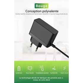 Bouge 12V Chargeur pour Braun Rasoir électrique Série 9 7 5 3 1 3040s 3000s 5190cc 6620 9000 190s 199s 310 340s 350cc 390cc R